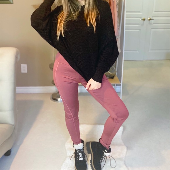 Mauve scrunch back leggings - Picture 5 of 5